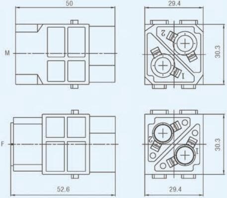 Specifications of HDC-HM2C100-MC-FC Rectangular Connectors